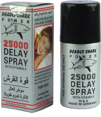 Deadly Shark 25000 Delay Spray for Men with Vitamin E