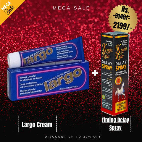 Pack Of 2 Long Last Tablets + Largo  Cream