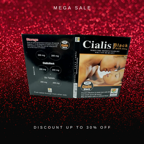 Cialis Black UK(200 Mg) Pack Of 6