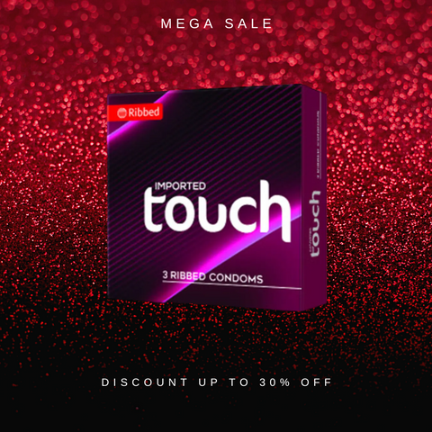 Imported Touch Scented Ribbed Condoms 3s